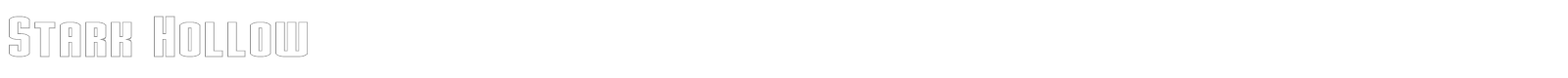 Stark font preview